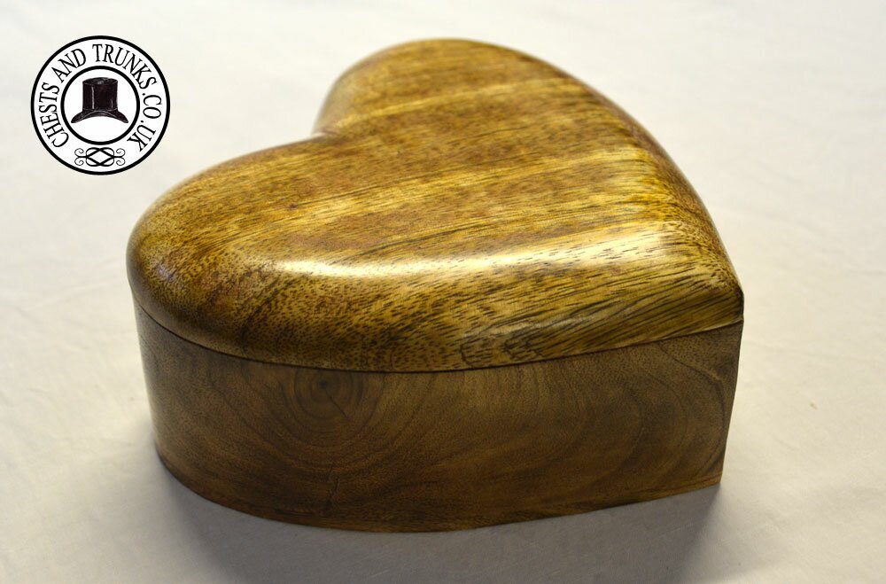 Wooden Heart Trinket Box - Medium